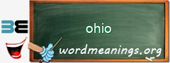 WordMeaning blackboard for ohio